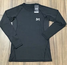 Mens Meetwee Size Small Black Long Sleeve Compression Shirt