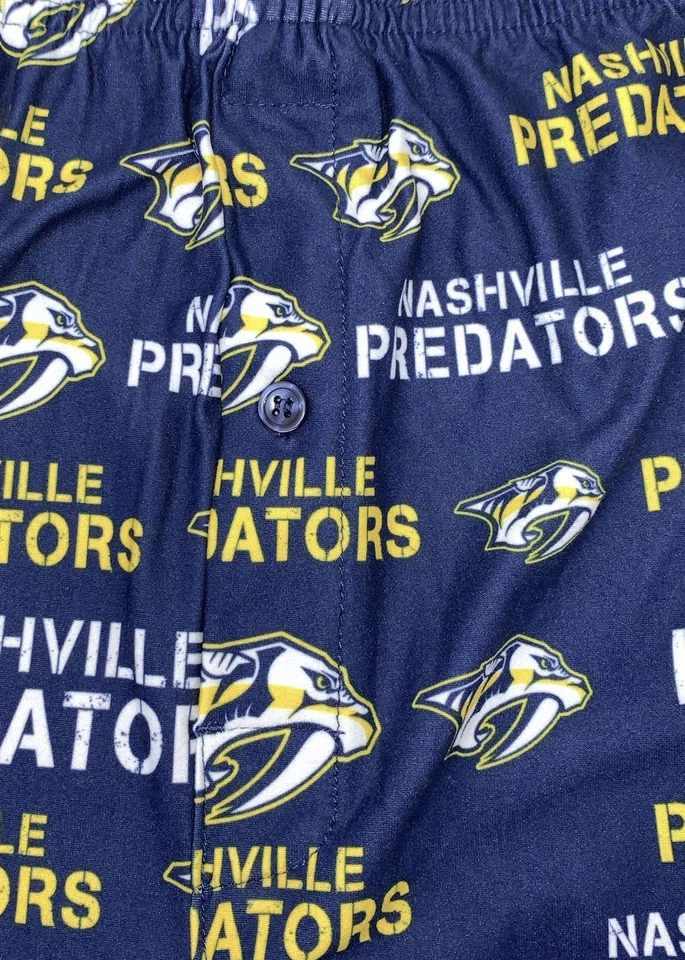 Pantalones de pijama para hombre Nashville Predators pantalones para dormir en el mediocampo Foto 3 de 4