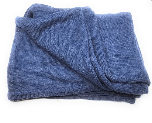 Cashmere Knit Soft Travel Wrap or Throw Blanket Handmade in Nepal 36" x 80" - Picture 22 of 25