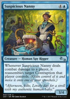 Magic the Gathering MTG Suspicious Nanny (47) Unstable   LP