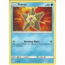 28/181 Staryu Common: Pokemon Trading Card Game SM-09 Team Up