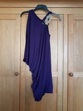 Purple Party Dress Size 2 Uk Size 6