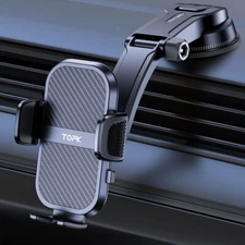 TOPK Phone Holder for Car Dashboard 2024 Upgraded Adjustable Cell Phone Mount