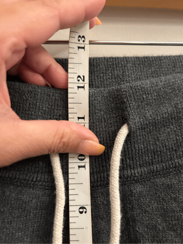 J. Crew Cashmere Blend Joggers Size Medium Dark Gray Comfy Lux Lounge Pants Trav - Picture 5 of 9