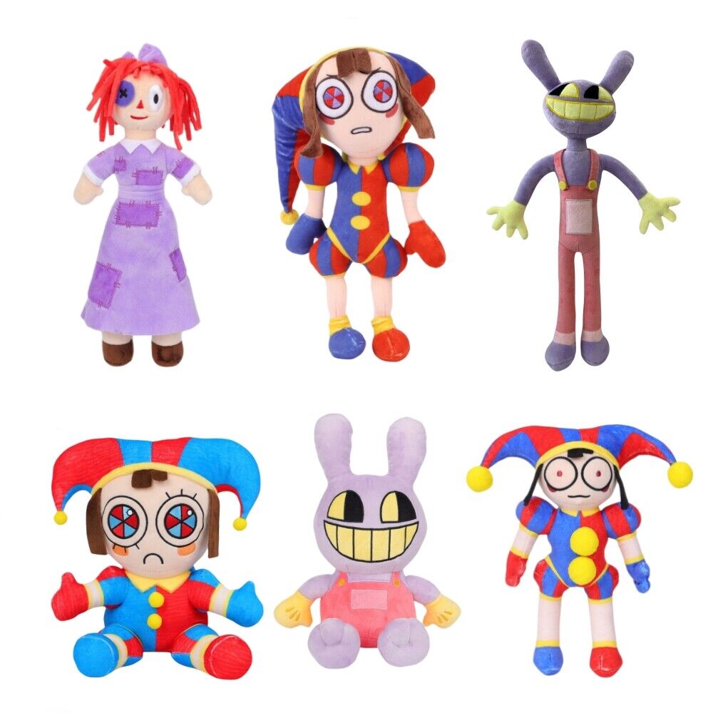 Cartoon Amazing Digital Circus Pomni Jax Ragatha Caine Zooble Stuffed Plush  Toys