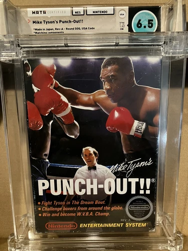 1987 NES Mike Tyson’s Punch-Out! WATA Overall 6.5, Matching Components, CIB