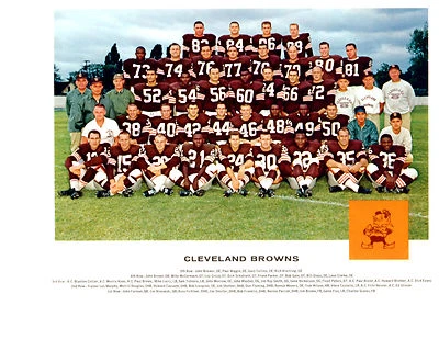 CLEVELAND BROWNS 8X10 TEAM PHOTOS LOT SET OF 4 1962 1964 1965 1966 FOOTBALL