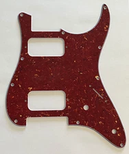 For 4-Ply Tom Anderson Drop top Classic HH Style Guitar Pickguard,Red Tortoise