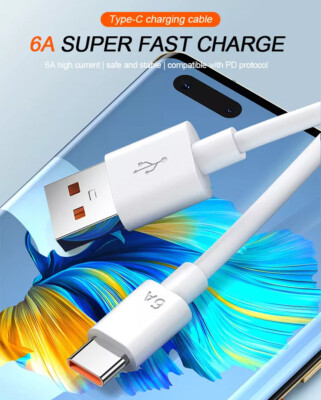 Schnellladen USB Typ C Telefon Ladekabel Kabel Kabel Universal DATEN Aufladen alle