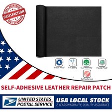 Black Leather Repair Tape Self-Adhesive Patch for Furniture Sofa Table Chair US