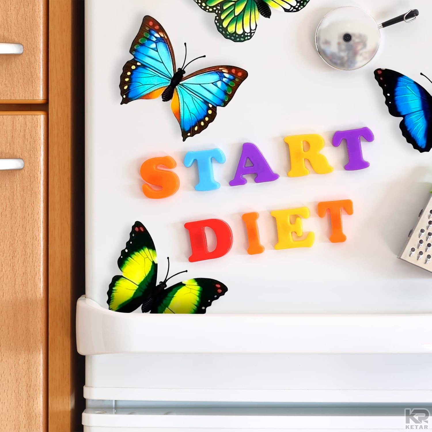 20 PCS Colorful Butterfly Refrigerator Magnets - Butterfly Wall Decor Strong Mag