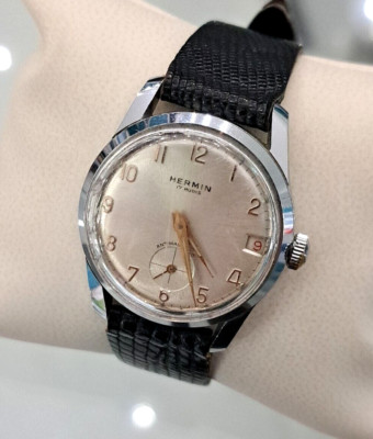 Hermin Vintage Uhr Watch Mechanisch Kaliber PS 32 C
