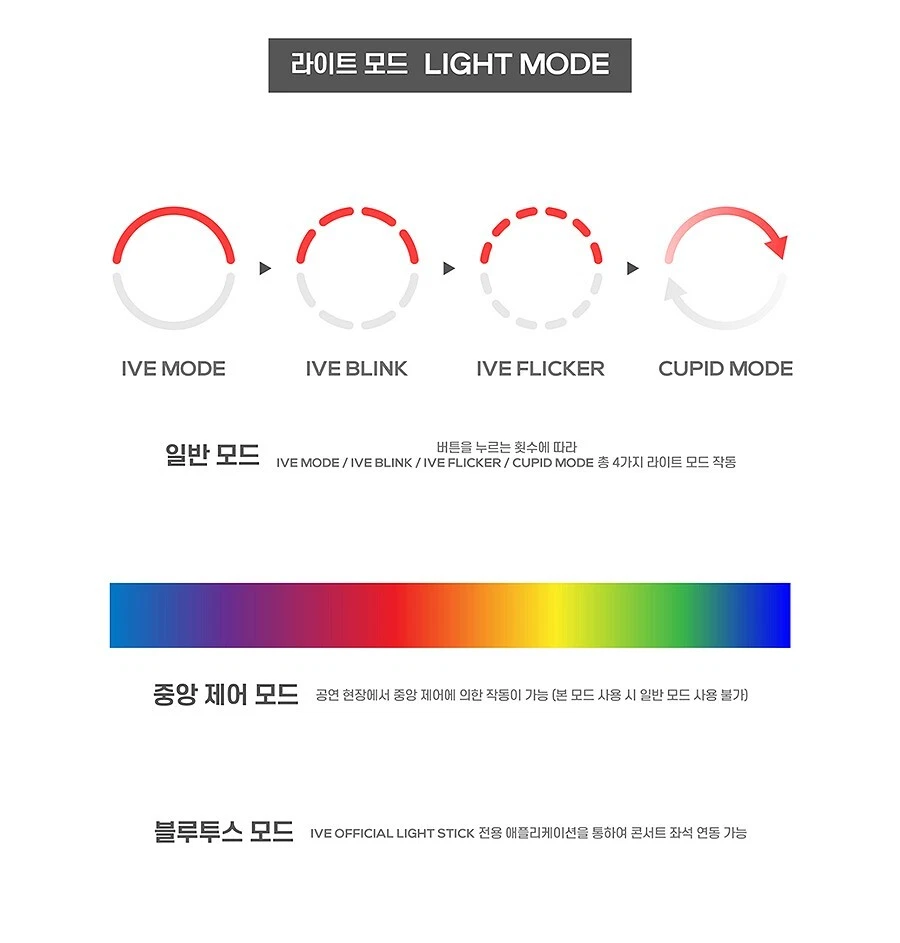 IVE OFFICIAL LIGHT STICK with Strap Tracking Code OFFICIAL