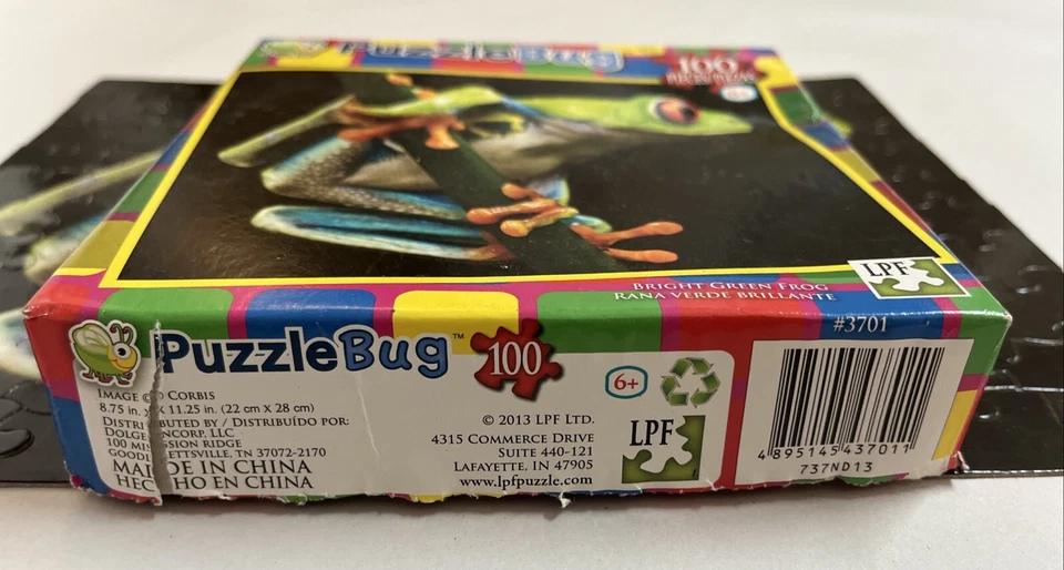 Puzzle Bug 100 Piece Puzzle FROG ( Complete) - Image 4 of 4