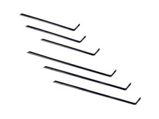 Log Roll Pin Stakes Easy Installation Plastic Coated in Black (PK3)