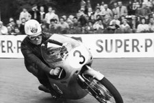 Bob Mcintyre & Honda Motorcycle 4x6 photo 