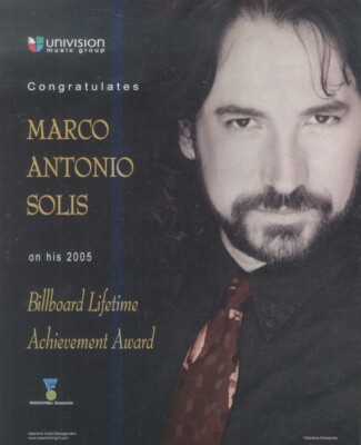 HFBK36 WERBUNG/BILD 13X11 GLÜCKWUNSCH MARCO ANTONIO SOLIS