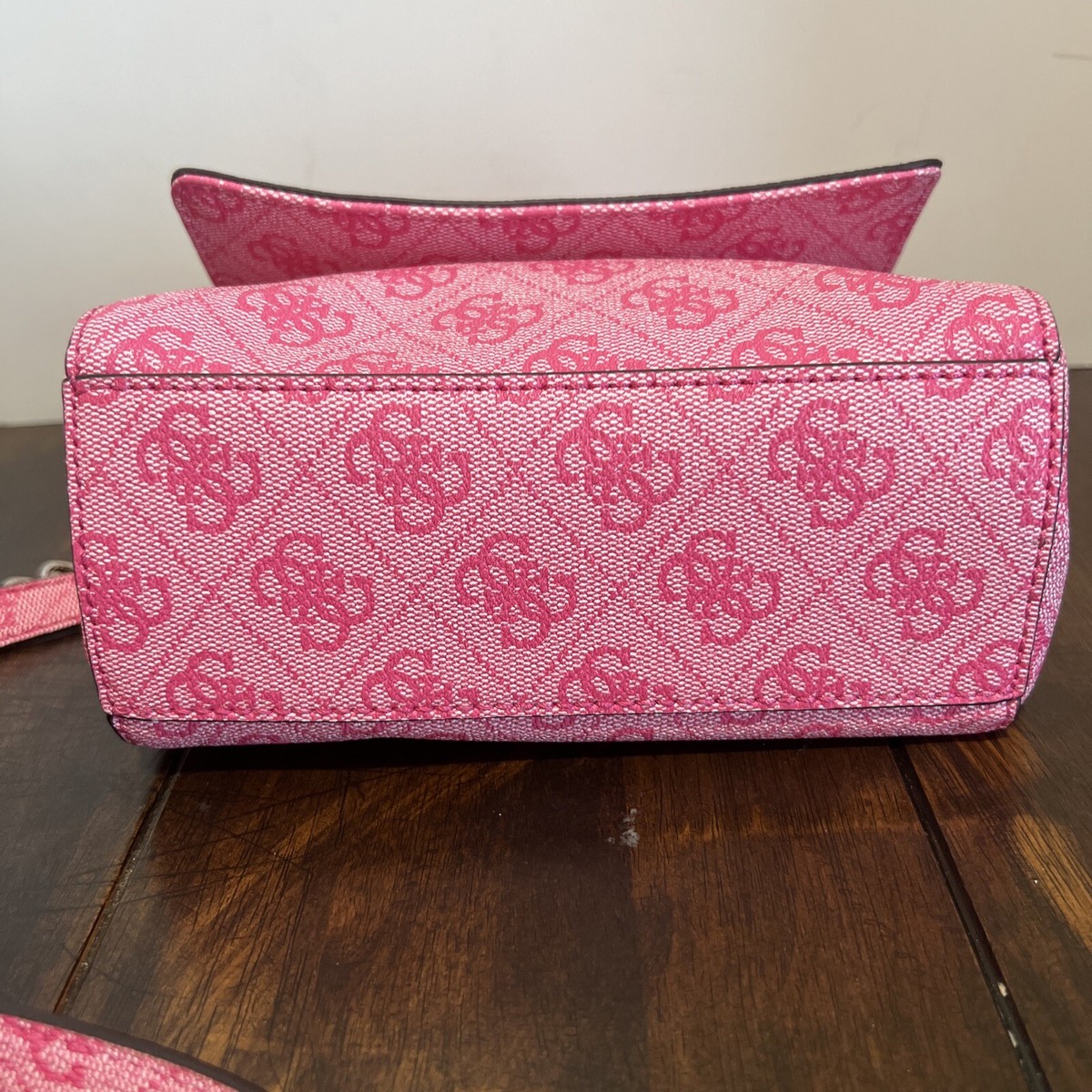 Guess Downtown Cool Convertible Mini Crossbody Bag Pink