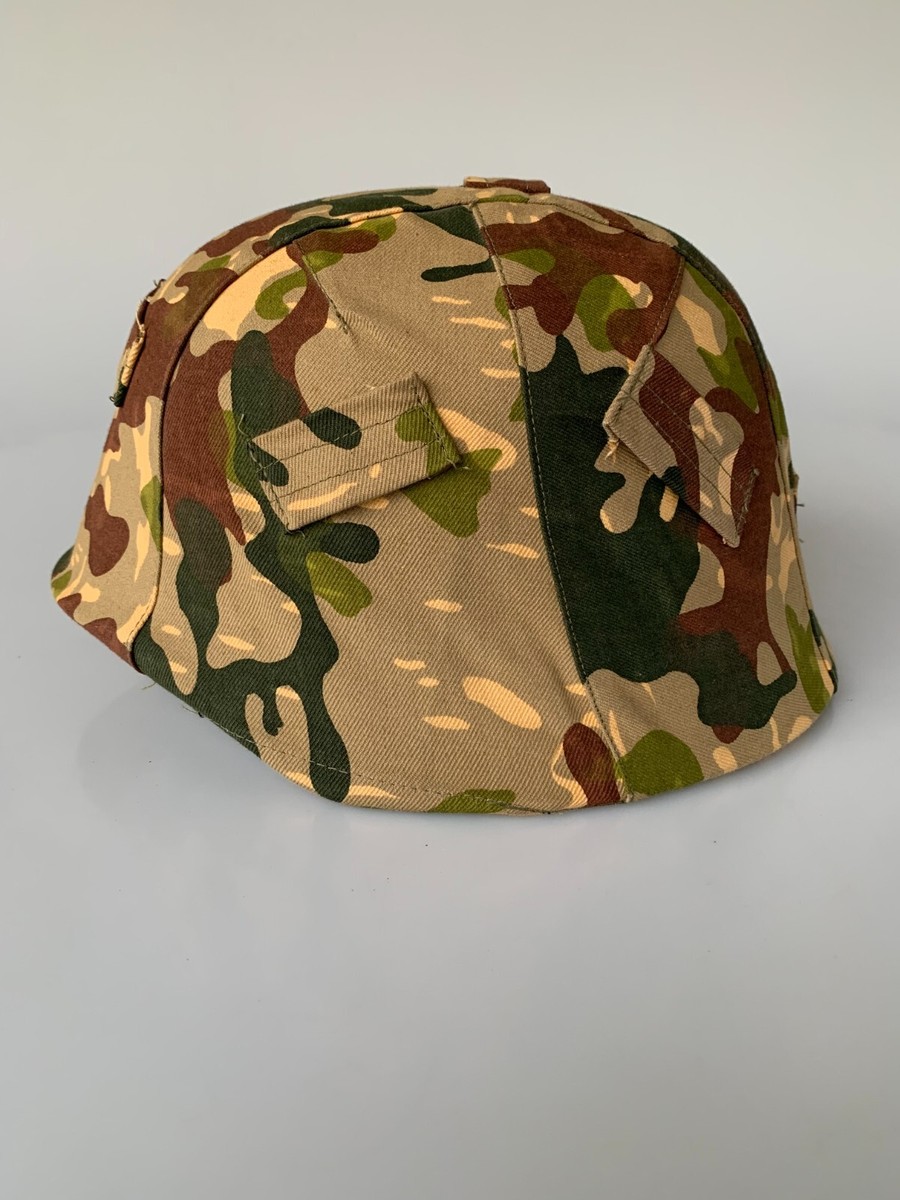 VTG Rare Spanish Z42 Helmet w Rocoso Camo Cover Paratrooper