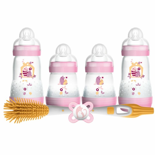 mam bottles starter set pink