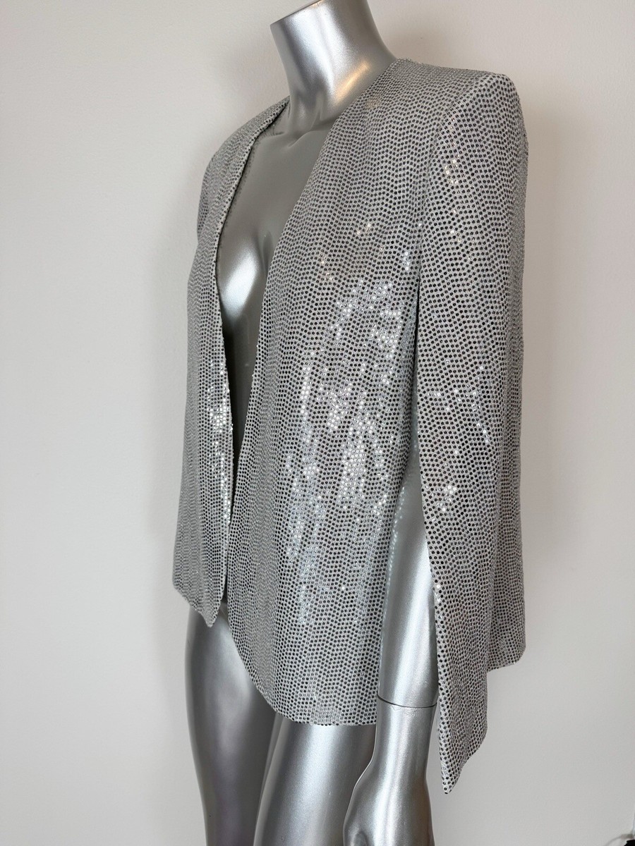 Zara Silver Cape Womens XS | eBay