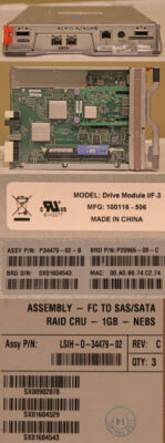SGI / IBM FC TO SAS/SATA RAID CRU 1GB NEBS P/N 100116-506 NEW!!