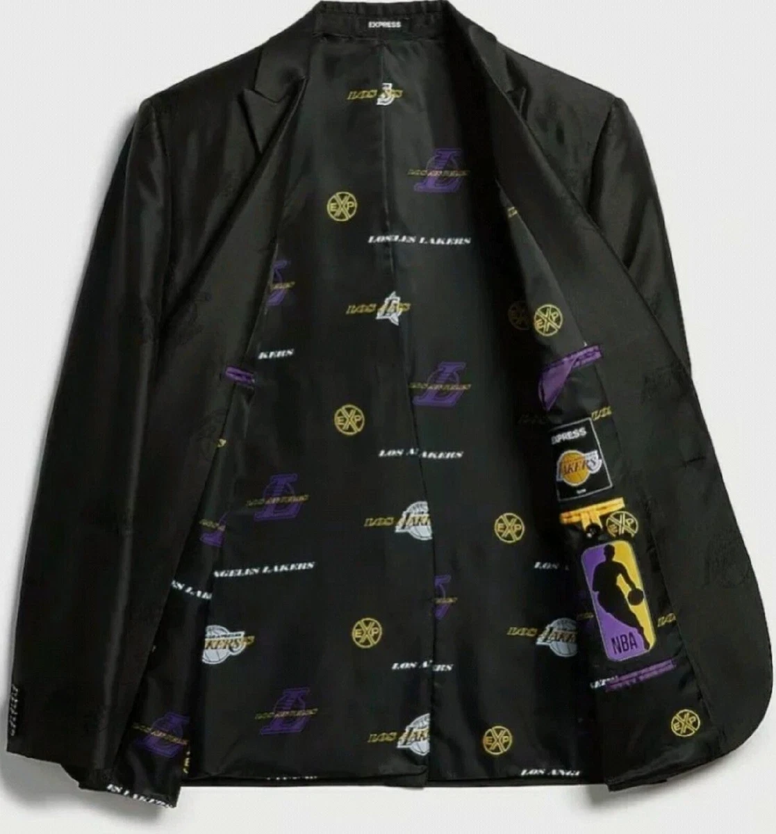 New! LA Lakers Express Men's Slim Tuxedo Suit Jacket Blazer 36S | eBay