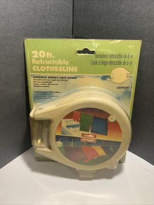 Vintage Clothesline Lehigh automatic retractable 20 foot