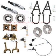 Suspension Swing Arm Front Shock Kits 3/4 Stud Tie Rod End for Go Kart 4 Wheeler