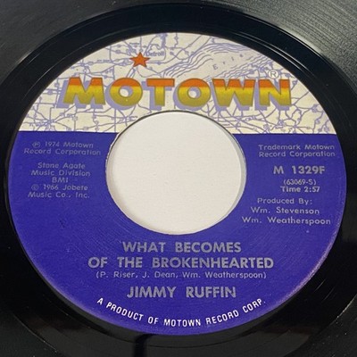 Jimmy Ruffin: What Becomes Of The Brokenhearted / Baby I've 45 - Soul
