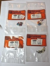 4 Package of Plastruct Automobiles Painted 1/900 Scale Architectural Models
