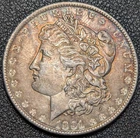 1891 Morgan Silver Dollar $1 - STUNNING BEAUTIFUL TONING! - SHIPS FREE!