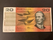 1985 FRASER JOHNSTON $20 BANKNOTE CONDITION IS IN PHOTOS,FREE POSTAGE