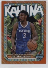 2023-24 Bowman U Chrome The Big Kahuna Orange Refractor /25 Justin Edwards #BK-6