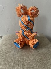 HANDCRAFTED 3D MODULAR ORIGAMI PAPER RABBIT