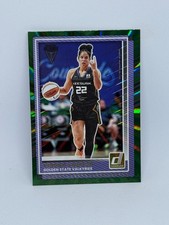 2025 Panini Donruss WNBA Veronica Burton 21 GREEN LASER HOLO