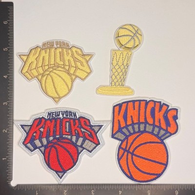 New York Knicks Iron on Patch Gold Finals Trophy