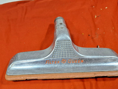 FILTER GUEEN Vintage Vacuum Attachment Metal Floor Brush Tool 11'' Wide USA