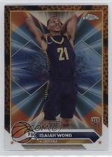 2023-24 Topps Chrome Orange Basketball Refractor Isaiah Wong #80 13ag