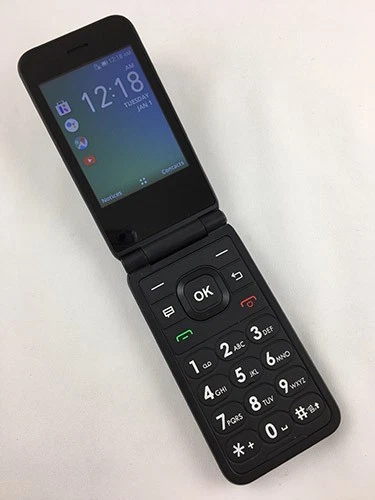 Teléfono Celular Alcatel U102AC Debut Abatible Cricket Marcación por Voz BUENO (azul) Foto 3 de 3