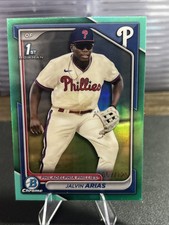 2024 Bowman Chrome Jalvin Arias 1st Bowman Aqua Refractor 067 /125 #BCP-226
