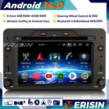 DAB+Android 14 Autoradio GPS RDS Wifi 64GB CD perAlfa Romeo 159 Sportwagon Brera