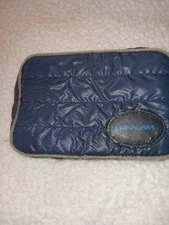 Vintage PAN AM Airlines Amenity Kit Toiletry Travel Bag Zip Pouch Blue, USED