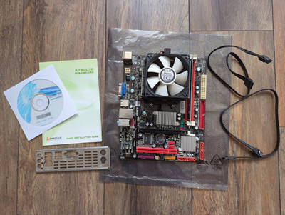 Biostar A780L3C Mainboard mit AMD Sempron CPU & Lüfter & RAM