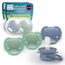 Philips Avent Ultra Soft Pacifiers Orthodontic Design 4 Pack NEW SEALED