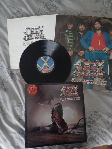 Ozzy Osbourne Blizzard Of Ozz 1980 UK LP Poster Hype Sticker Jet Black Sabbath