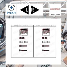 2x ORIGINAL® Quick Brake Führungshülsensatz, Bremssattel Hinten für Abarth