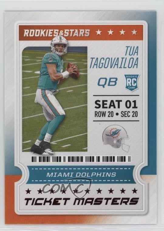2020 Panini Rookies & Stars Ticket Masters Tua Tagovailoa #12 RC 12g7