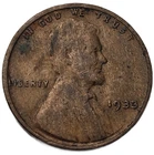 1933 LINCOLN CENT VERY GOOD+, BROWN FREE USA SHIPPING