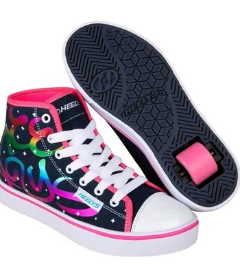 Heelys Veloz Skateschuhe Denim Rainbow * Kinder Größe UK 3 Neu Originalverpackt 